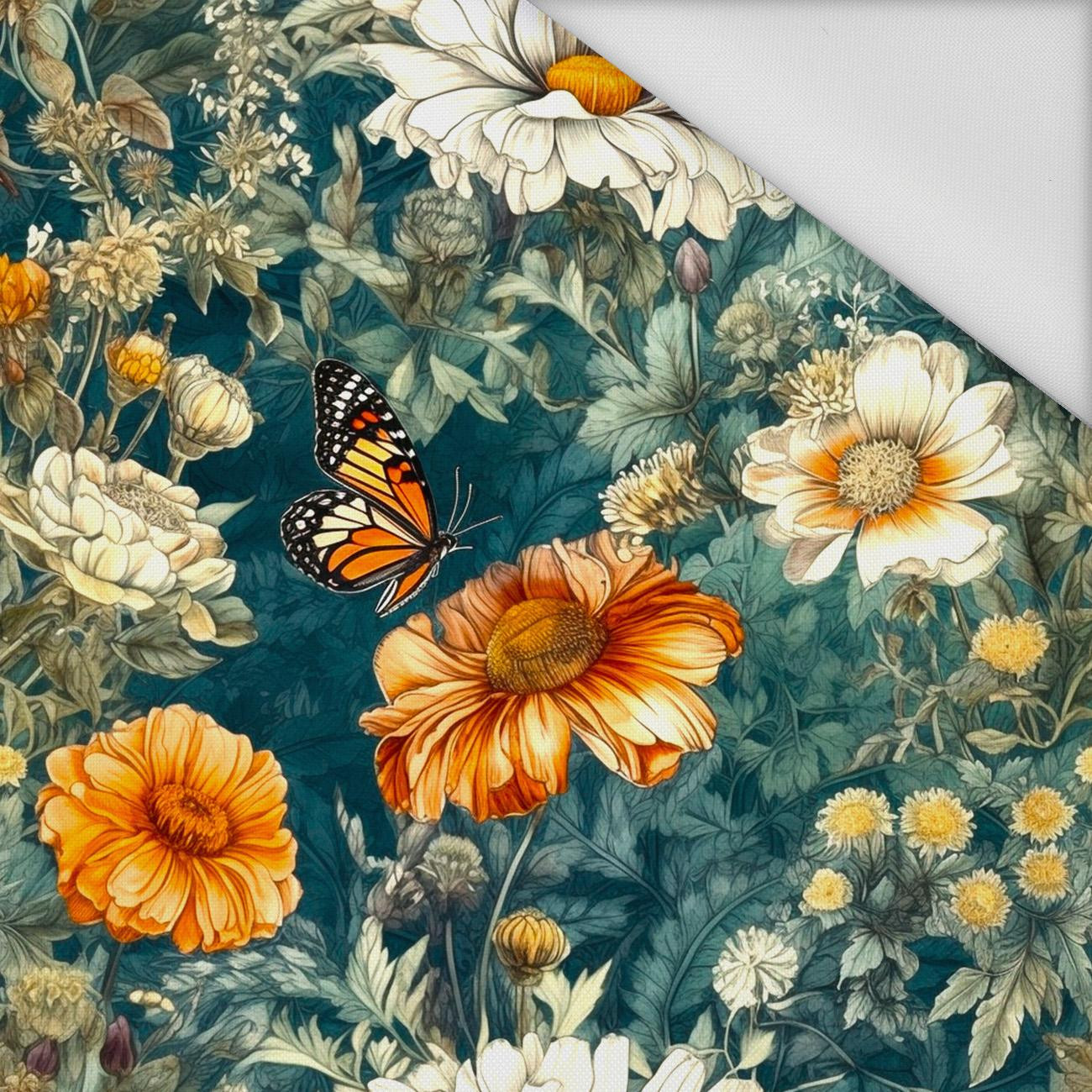 Butterfly & Flowers wz.1 - Waterproof woven fabric