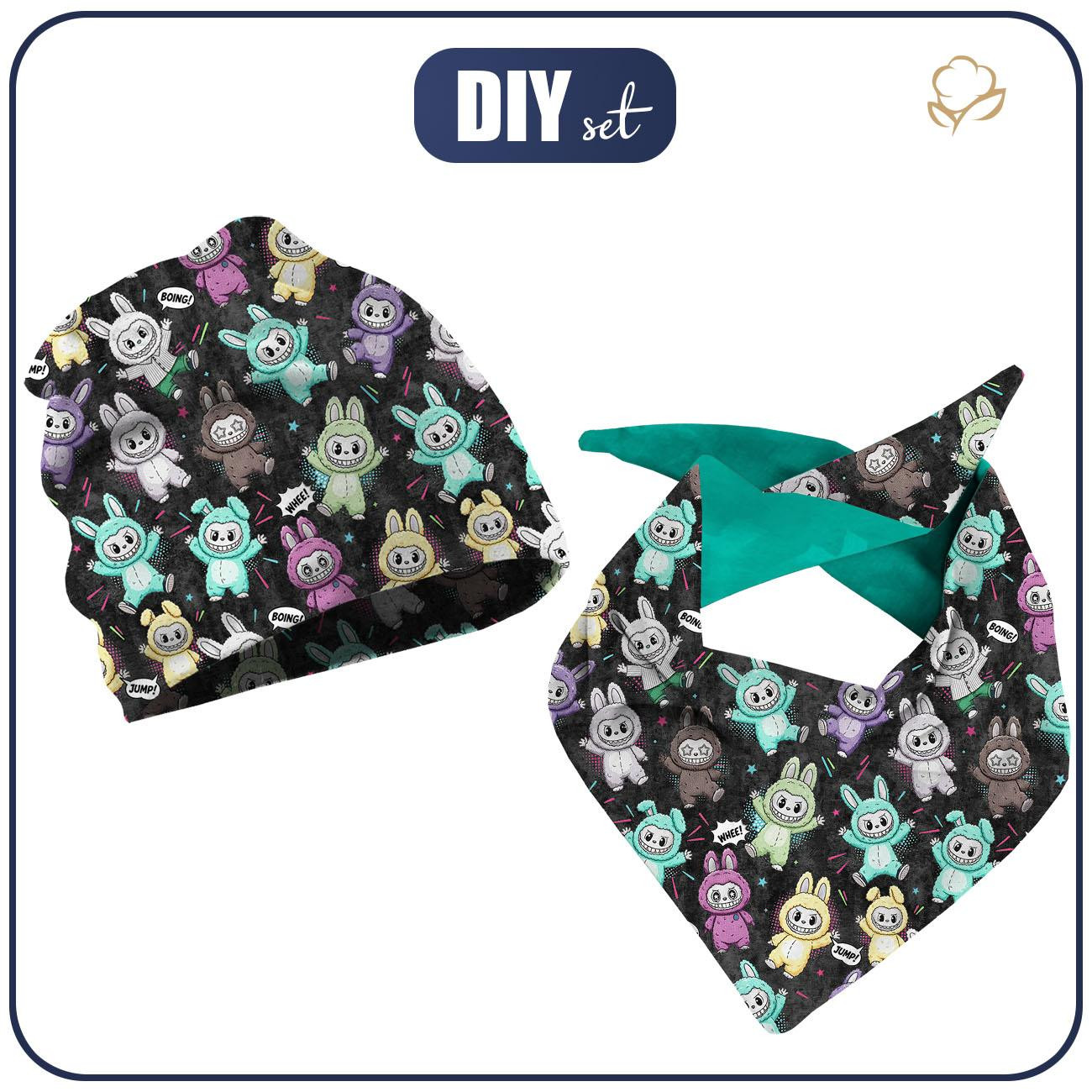 KID'S CAP AND SCARF (CLASSIC) - CREEPY CUTE WZ.5 - sewing set