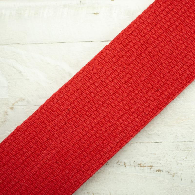 Cotton webbing tape 30mm - red - Cotton 