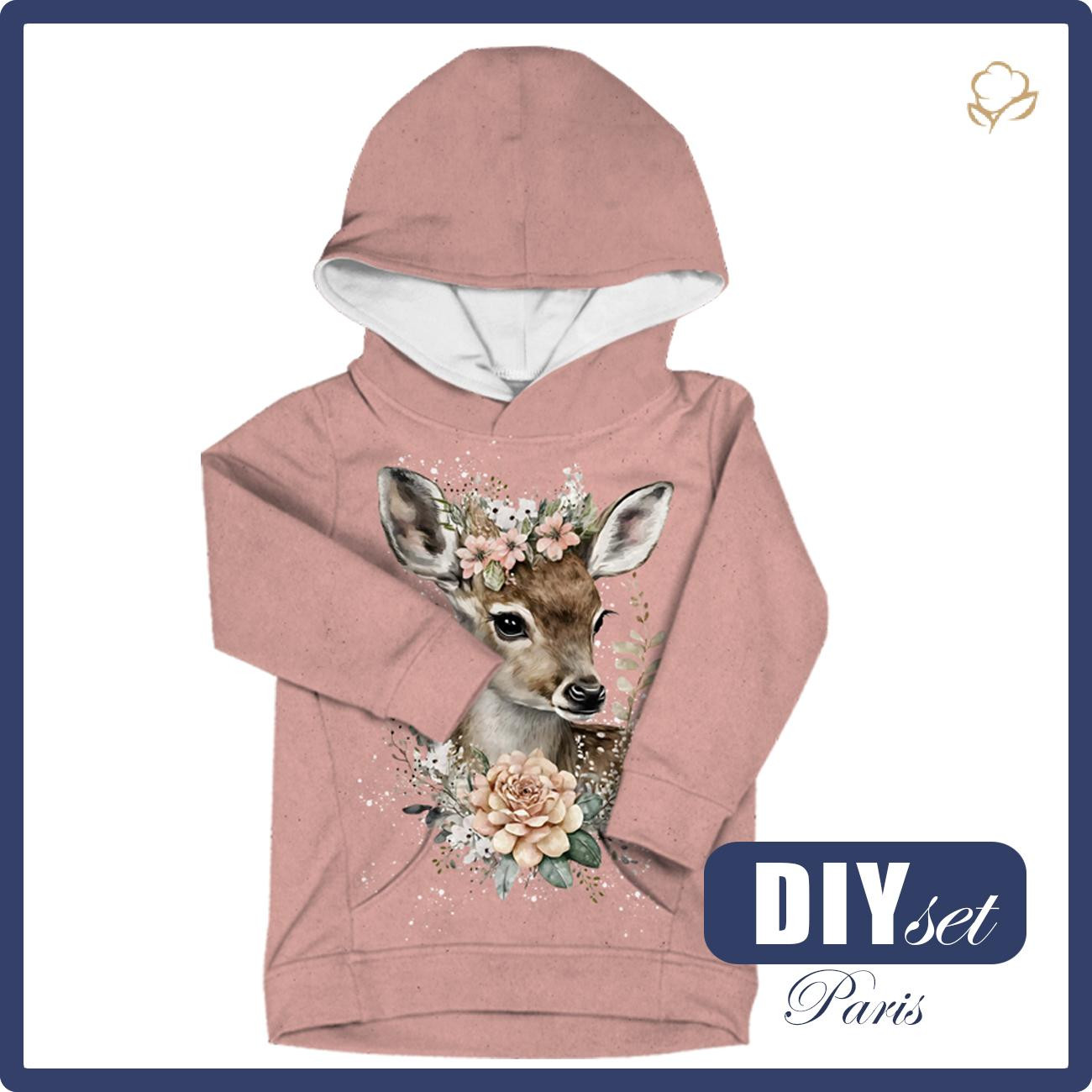 KID'S HOODIE (PARIS) - BABY DEER - sewing set