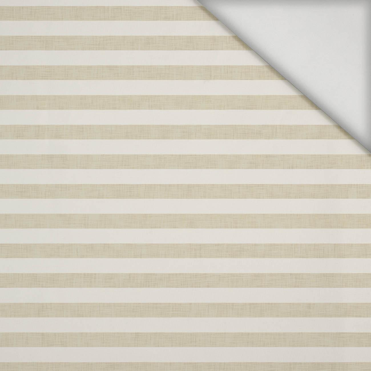 STRIPES 1x1 - acid ecru / acid beige  - lycra 300g