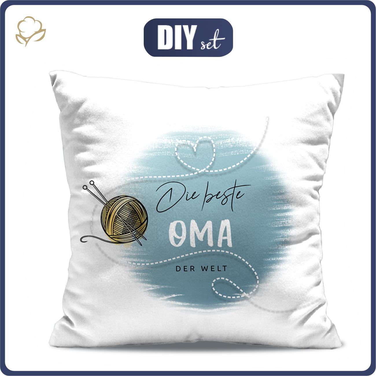 PILLOW 45X45 - DIE BESTE OMA DER WELT / hank - sewing set