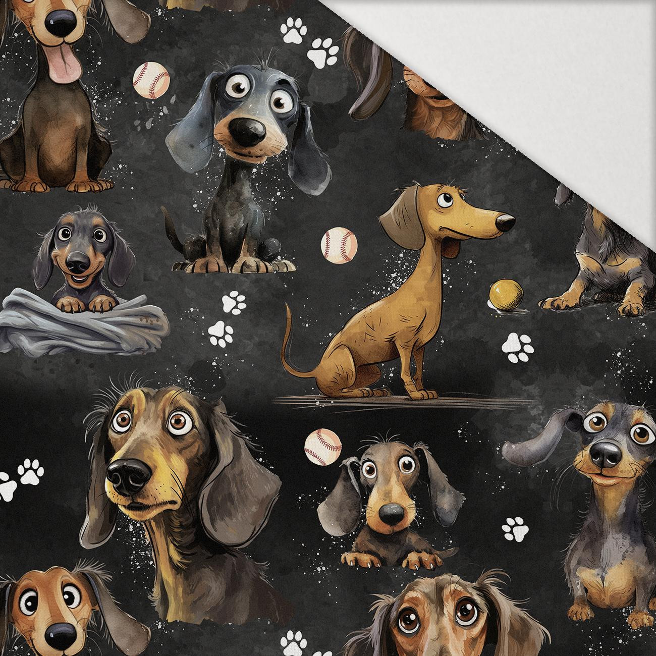 DOGS PAT. 4 - Hydrophobic brushed knit