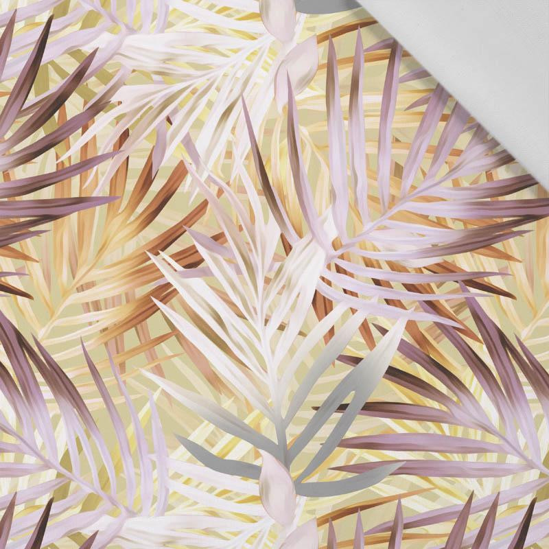 PALM LEAVES pat. 2 (gold) - Cotton woven fabric