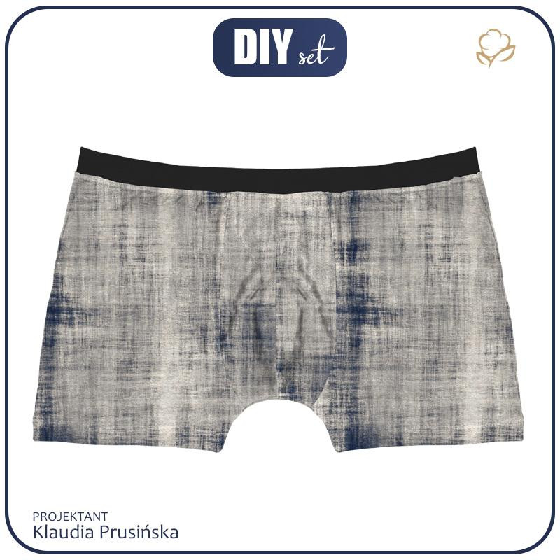 MEN'S BOXER SHORTS - ACID WASH PAT. 2 (navy)