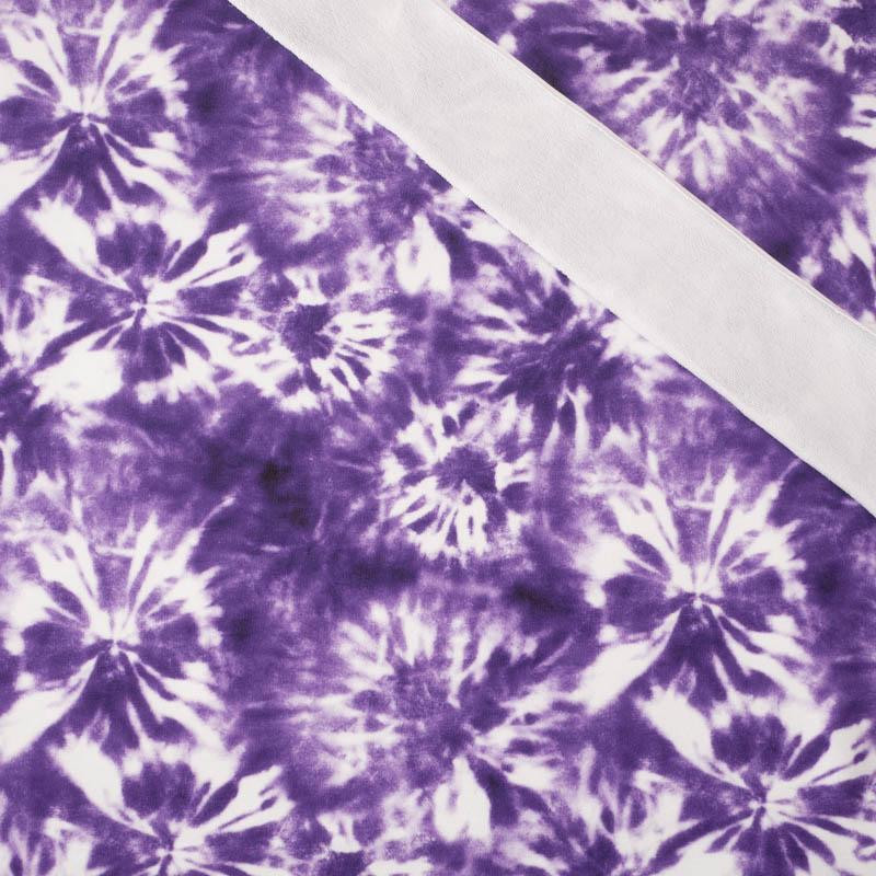 BATIK pat. 1 / purple - looped knit fabric