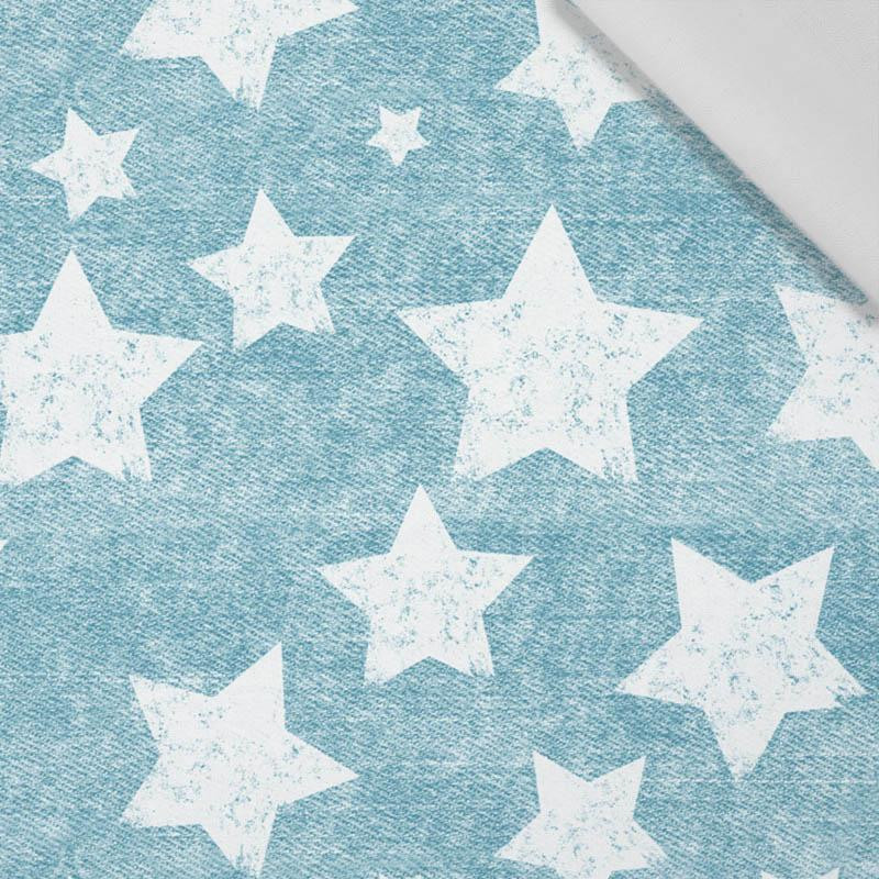 WHITE STARS / vinage look jeans (sea blue) - Cotton woven fabric