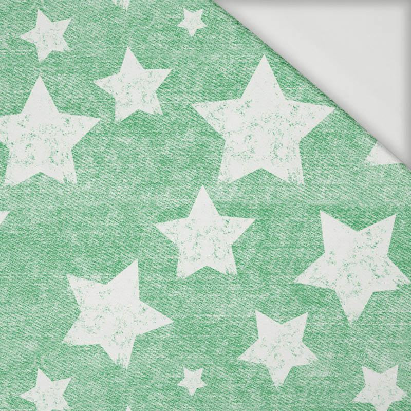 WHITE STARS / vinage look jeans (green) - Viscose jersey