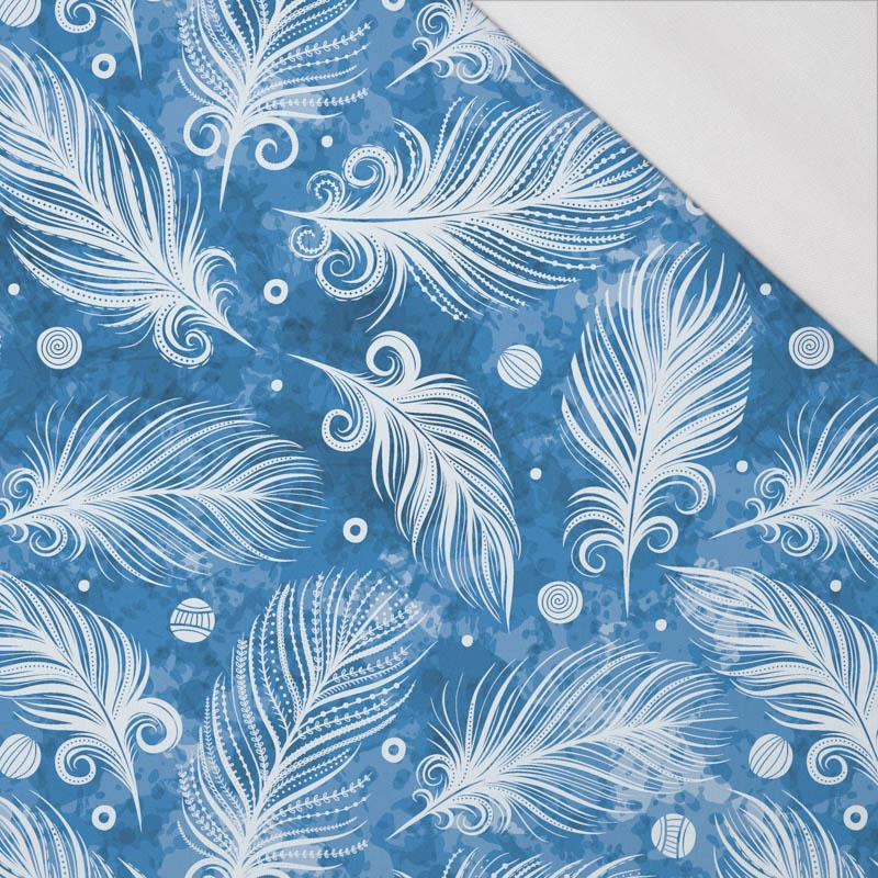 WHITE FEATHERS (CLASSIC BLUE) - single jersey with elastane 