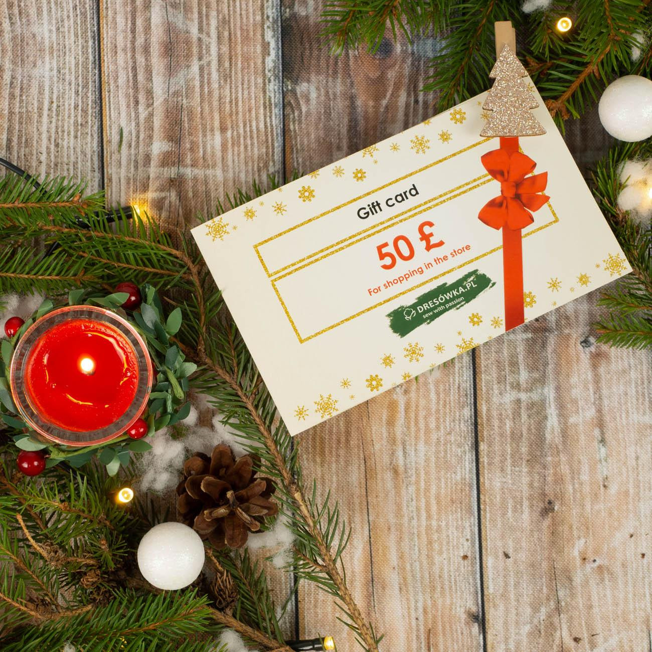 CHRISTMAS GIFT CARD - 50 GBP