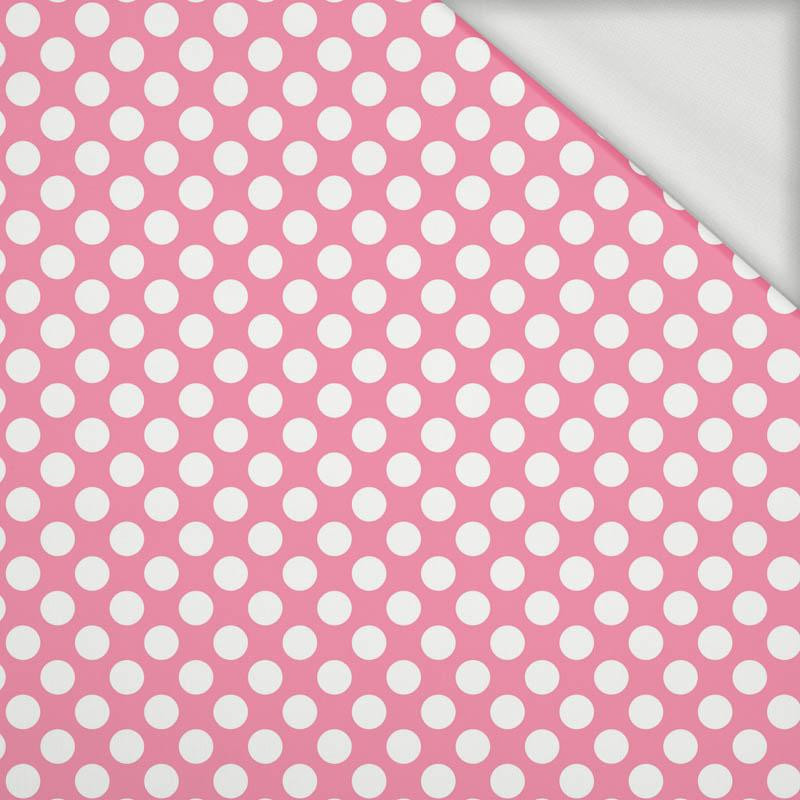 WHITE DOTS / pink - looped knit 