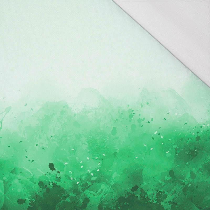 SPECKS (green) - SINGLE JERSEY PANEL 