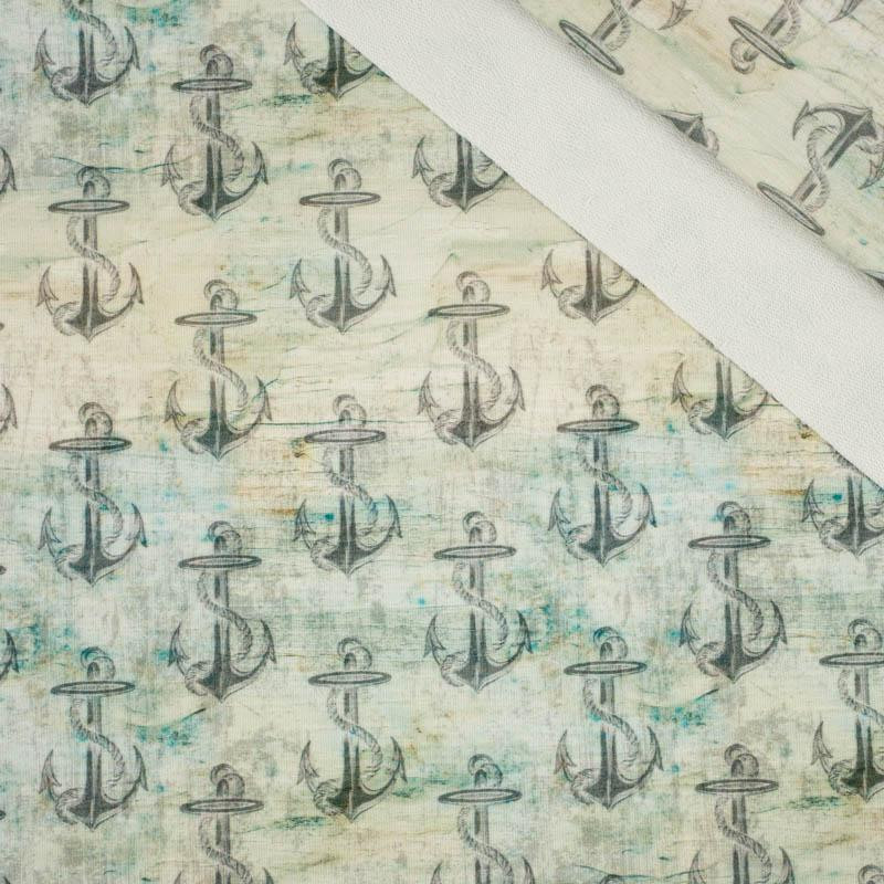ANCHORS pat. 1 (SEA ABYSS)  - looped knit fabric