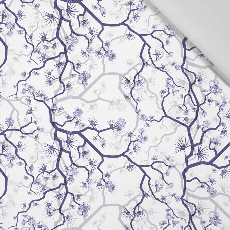 FLOWERS pattern no. 2 (violett) - Cotton woven fabric