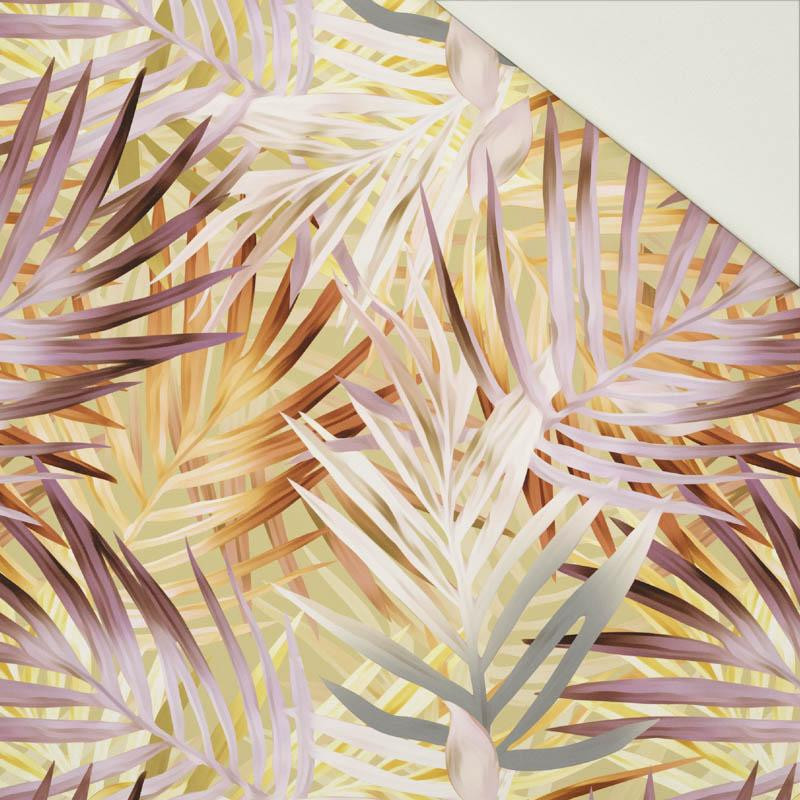 PALM LEAVES pat. 2 (gold) - Cotton drill