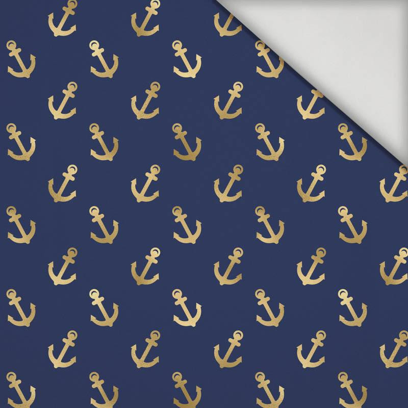 MINI GOLD ANCHORS (GOLDEN OCEAN) / dark blue - swimsuit lycra