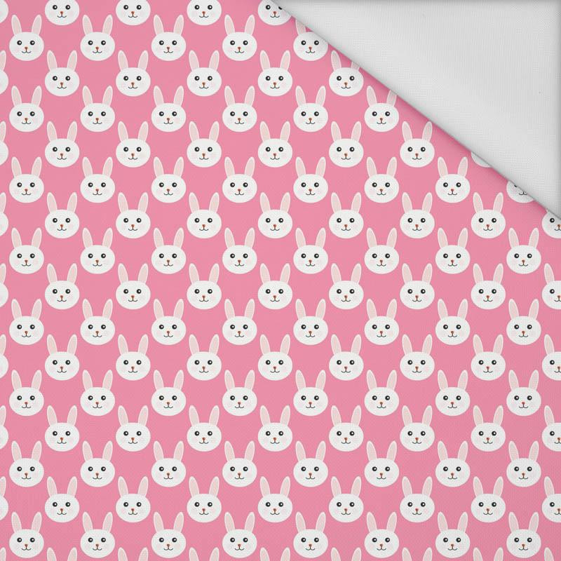 BUNNIES / pink - Waterproof woven fabric