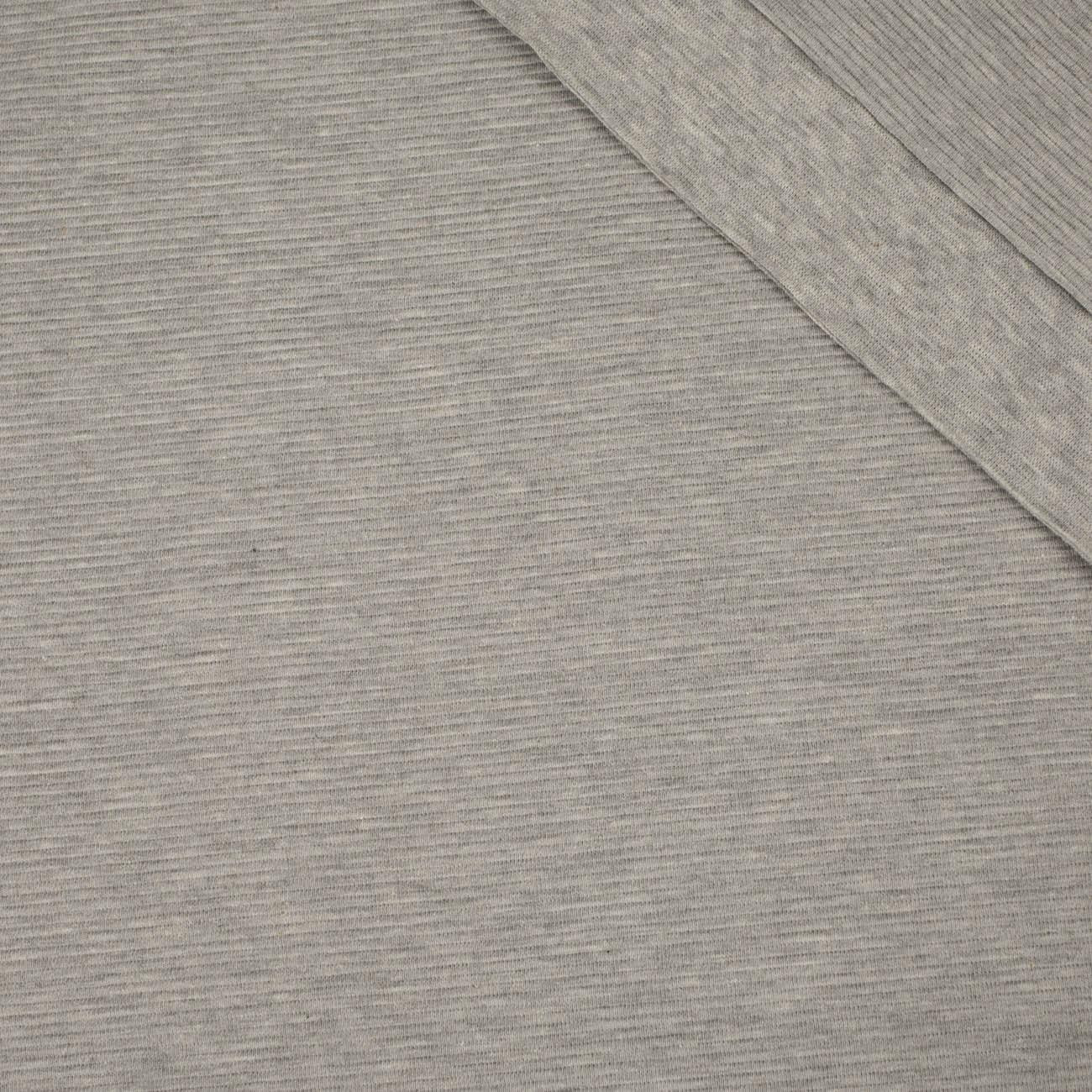 75cm MELANGE LIGHT GREY - OTTOMAN JERSEY