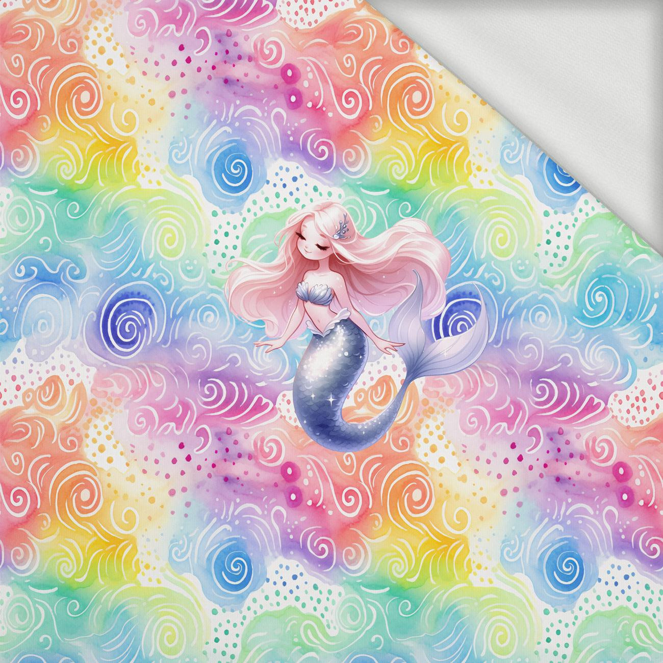 MERMAID (SEA ANIMALS PAT. 3) - panel (60cm x 50cm) looped knit