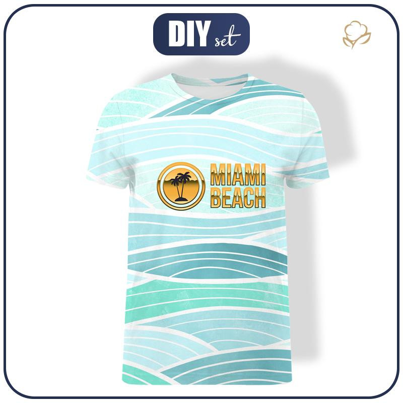 MEN’S T-SHIRT - MIAMI BEACH / waves - single jersey