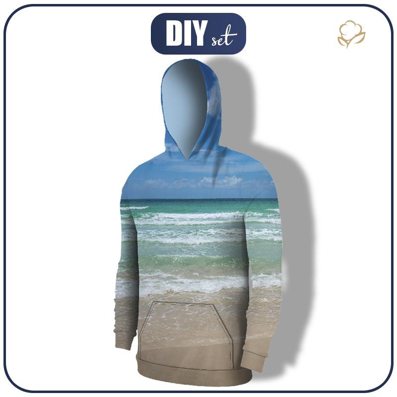 MEN’S HOODIE (COLORADO) - SEA - sewing set