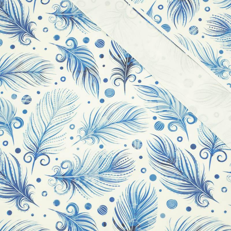 BLUE FEATHERS (CLASSIC BLUE) - Cotton drill