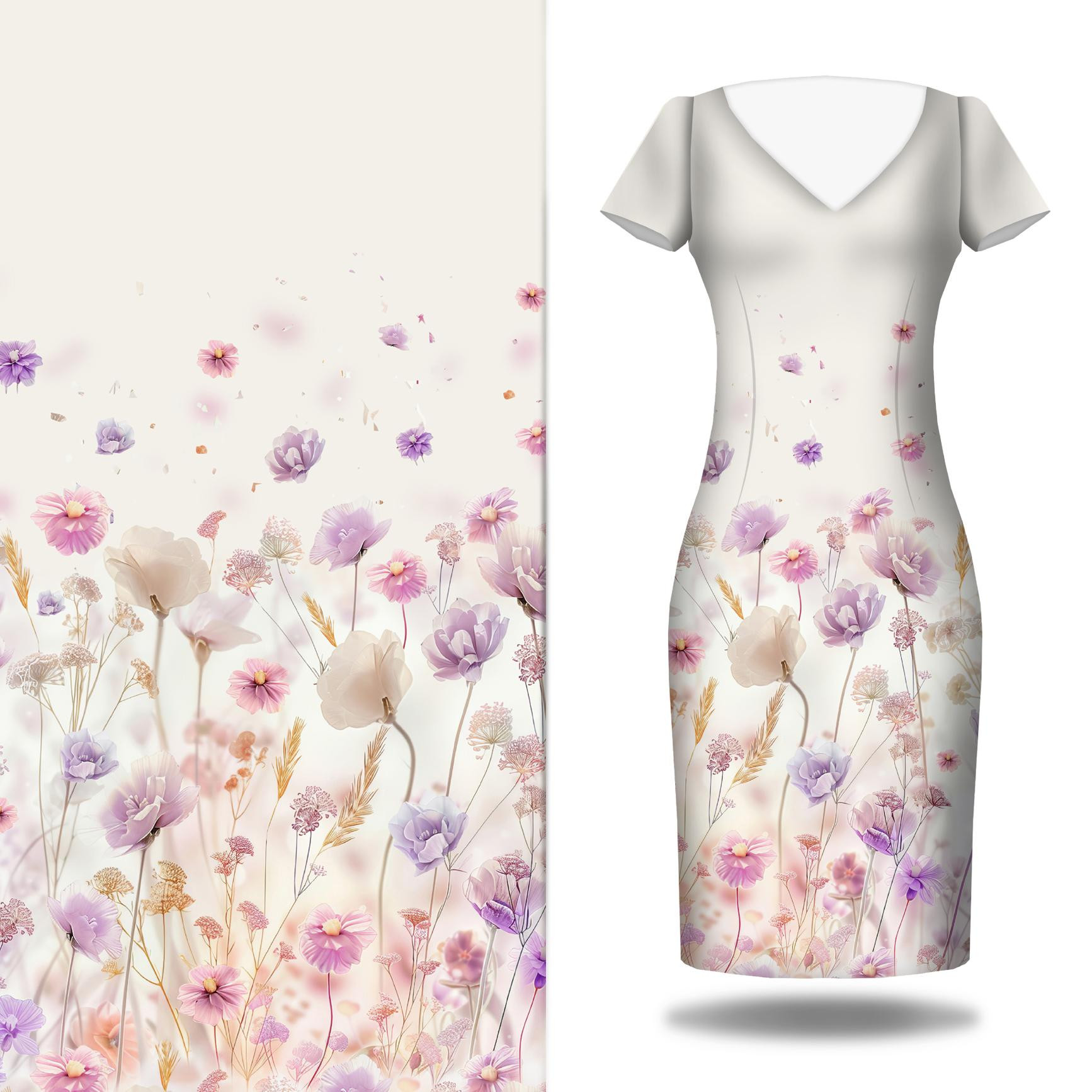 FLOWERS wz.10 - dress panel TE210