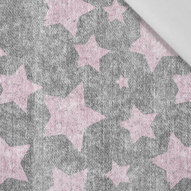 PINK STARS / vinage look jeans (grey) - Cotton woven fabric