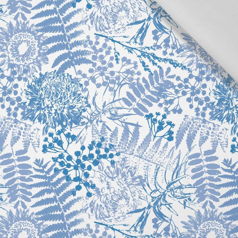 BLUE FERNS (CLASSIC BLUE) - Cotton woven fabric
