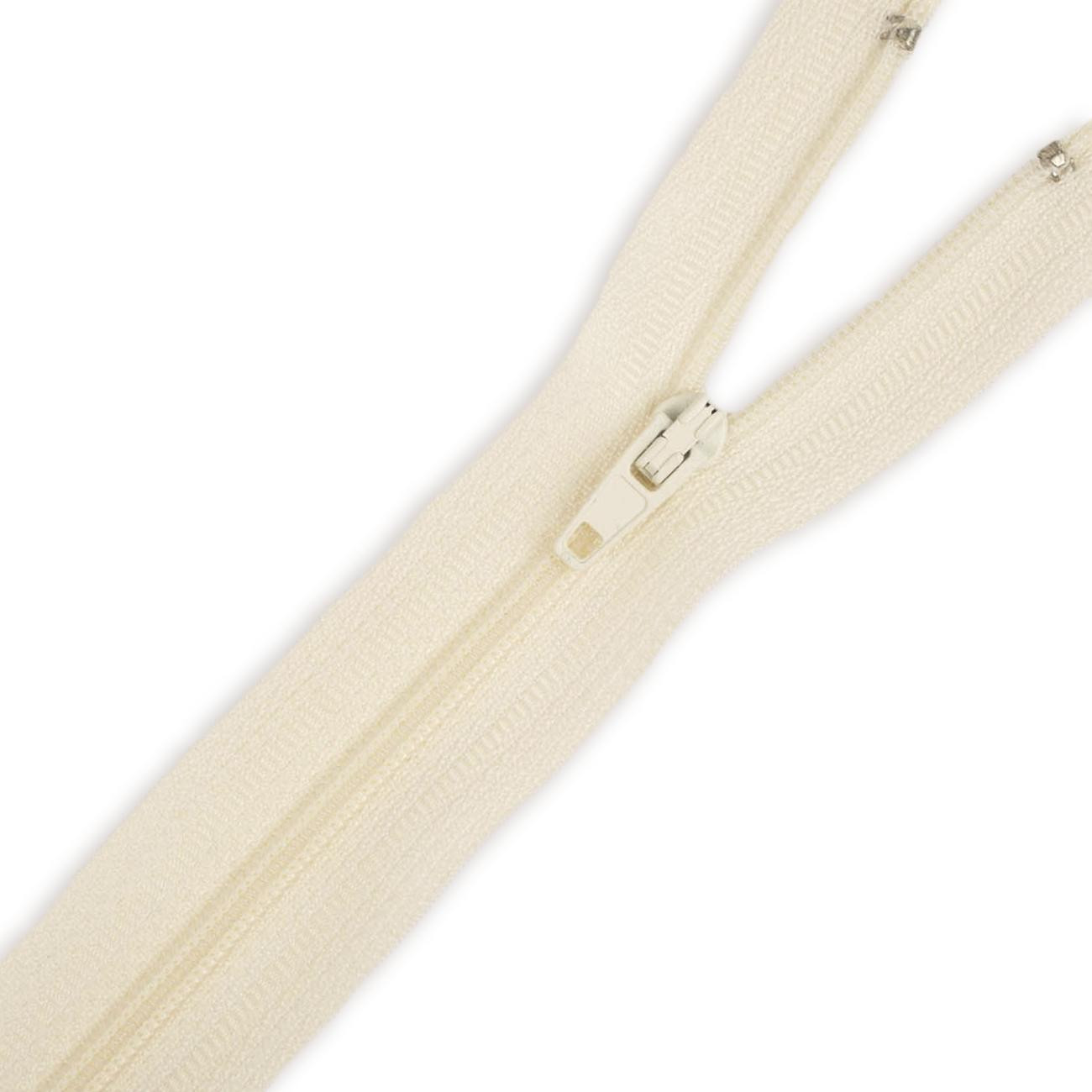 Coil zipper 14cm Closed-end - vanilla