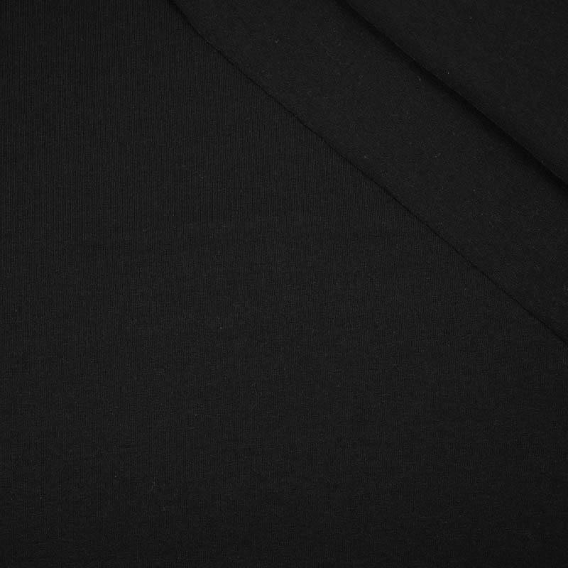 BLACK - Recycling jersey fabric with elastan