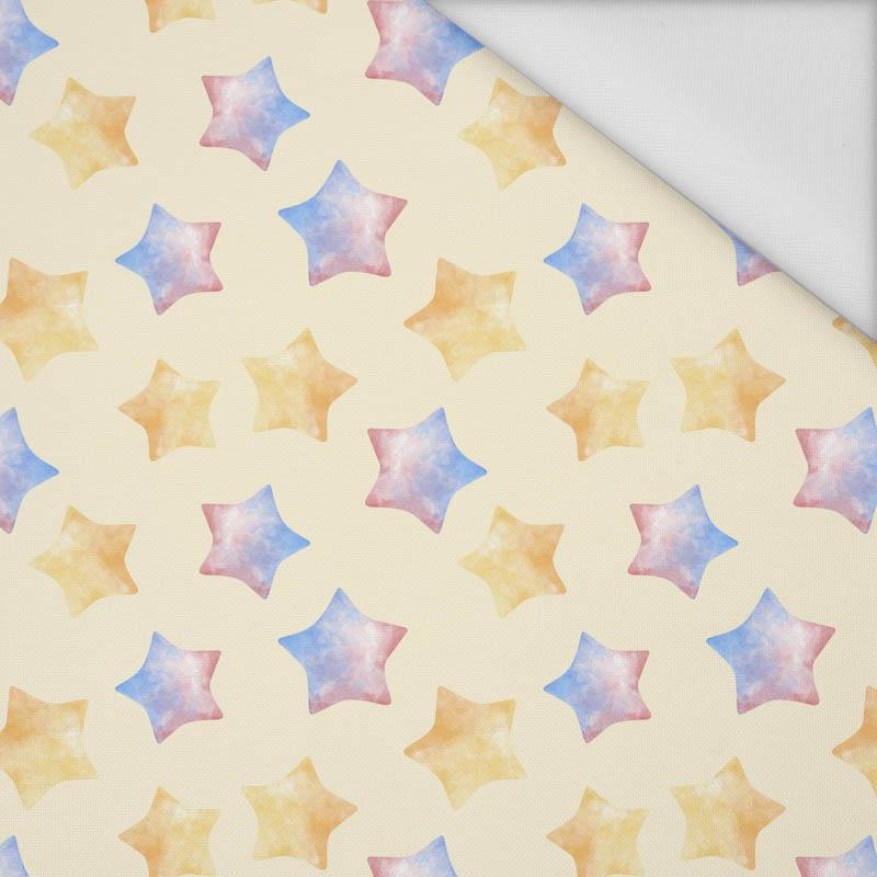 COLORFUL STARS (CHRISTMAS REINDEERS) - Waterproof woven fabric