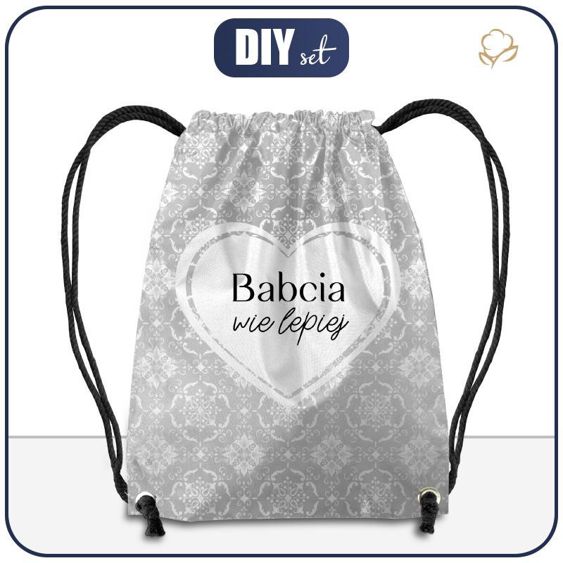 GYM BAG - BABCIA WIE LEPIEJ / damasco