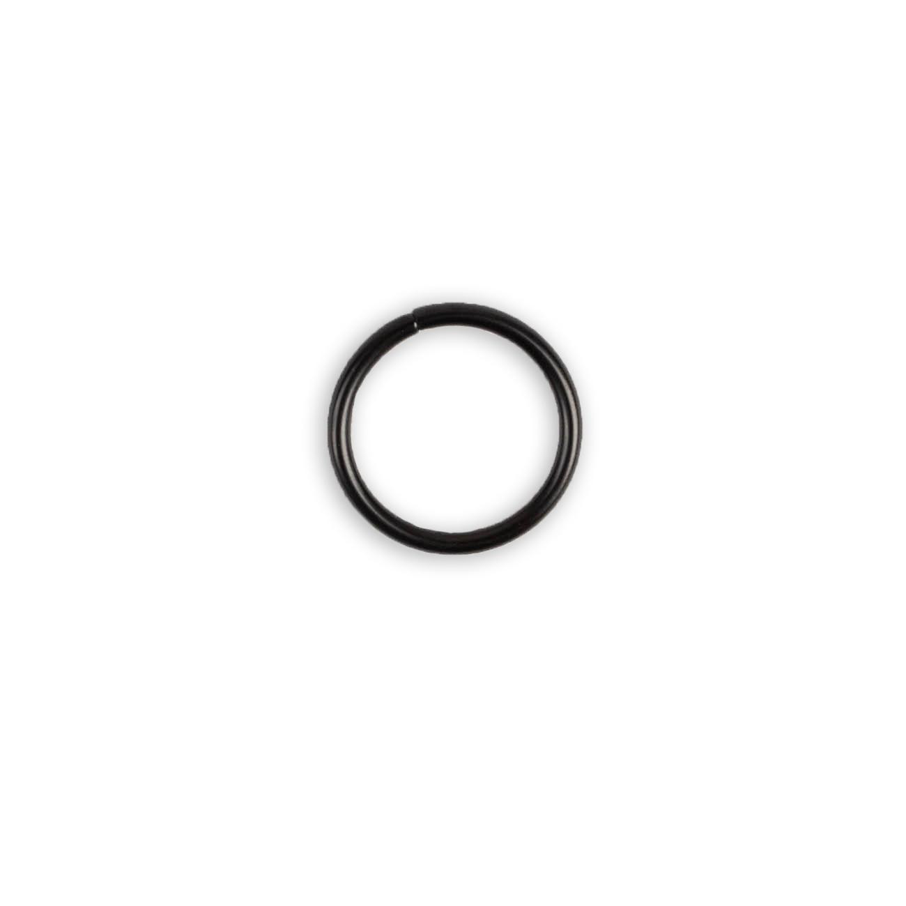 Metal ring 25 mm - black