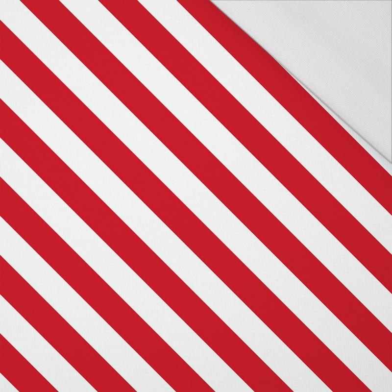 DIAGONAL STRIPES / red - single jersey 