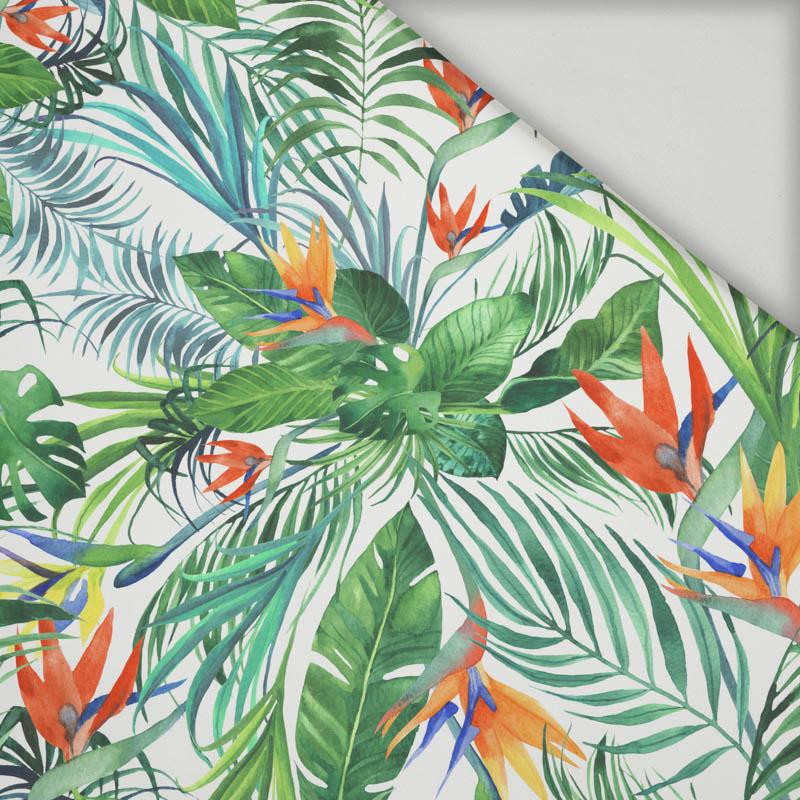 PARADISE JUNGLE / white - quick-drying woven fabric