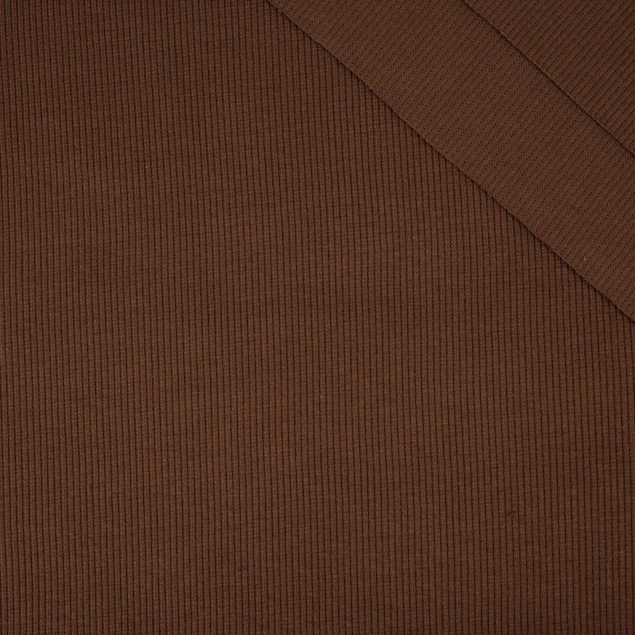 D-135 CHOCOLATE - Ribbed knit fabric