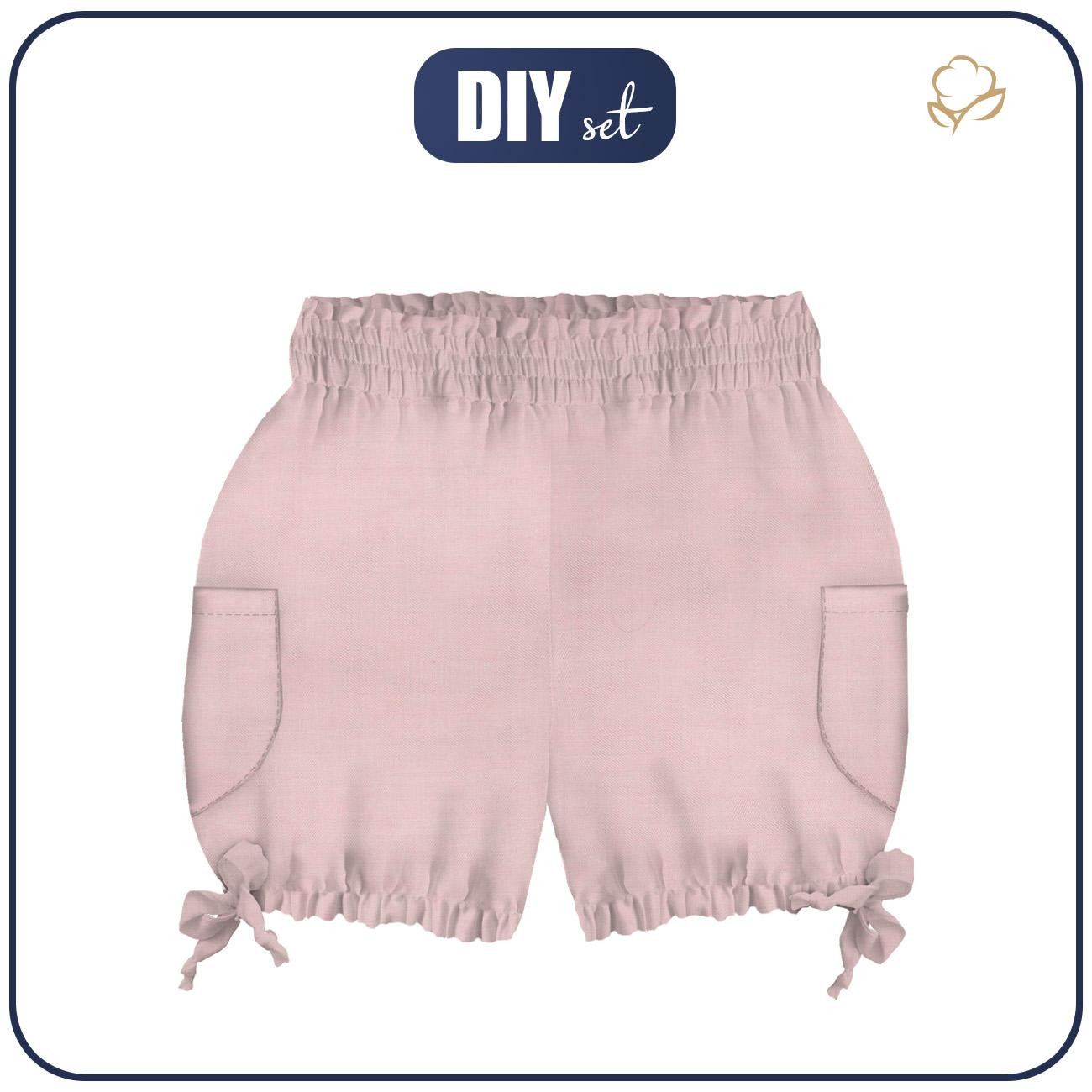 KID`S PUMPY SHORTS - LIGHT PINK - sewing set