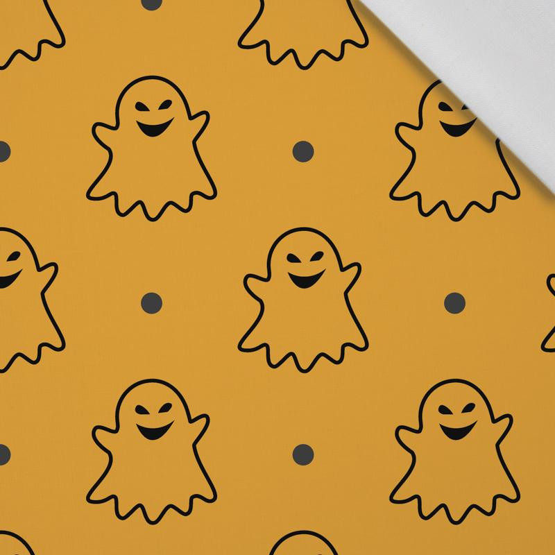 HALLOWEEN CONTOUR GHOSTS / pumpkin - Cotton woven fabric