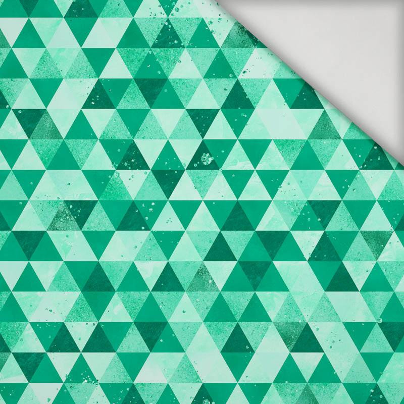 SMALL TRIANGLES / green - swimsuit lycra