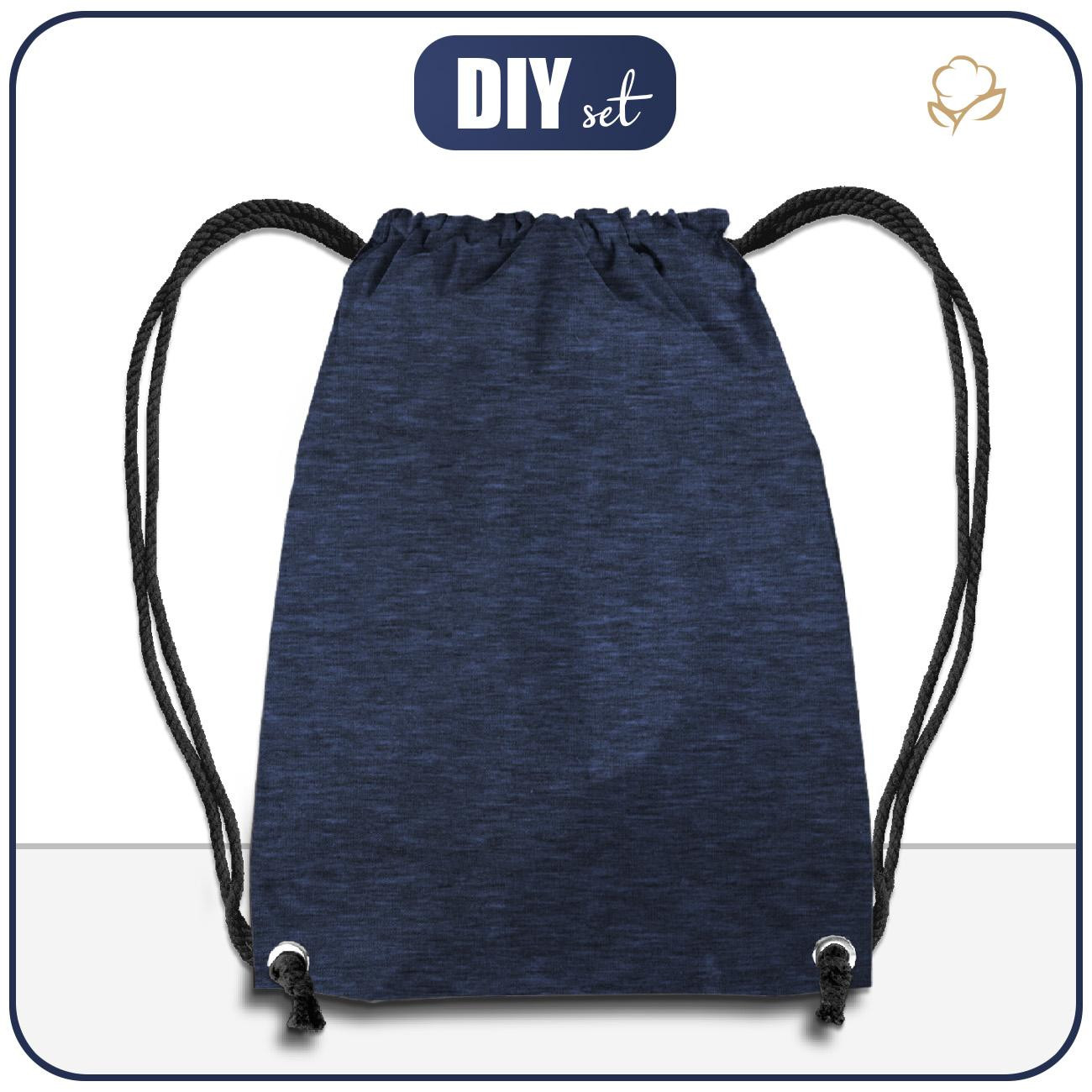 GYM BAG - MELANGE NAVY - sewing set