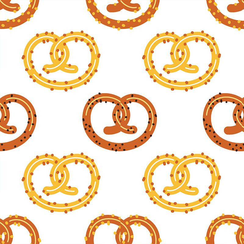 OKTOBERFEST PRETZEL - Cotton woven fabric