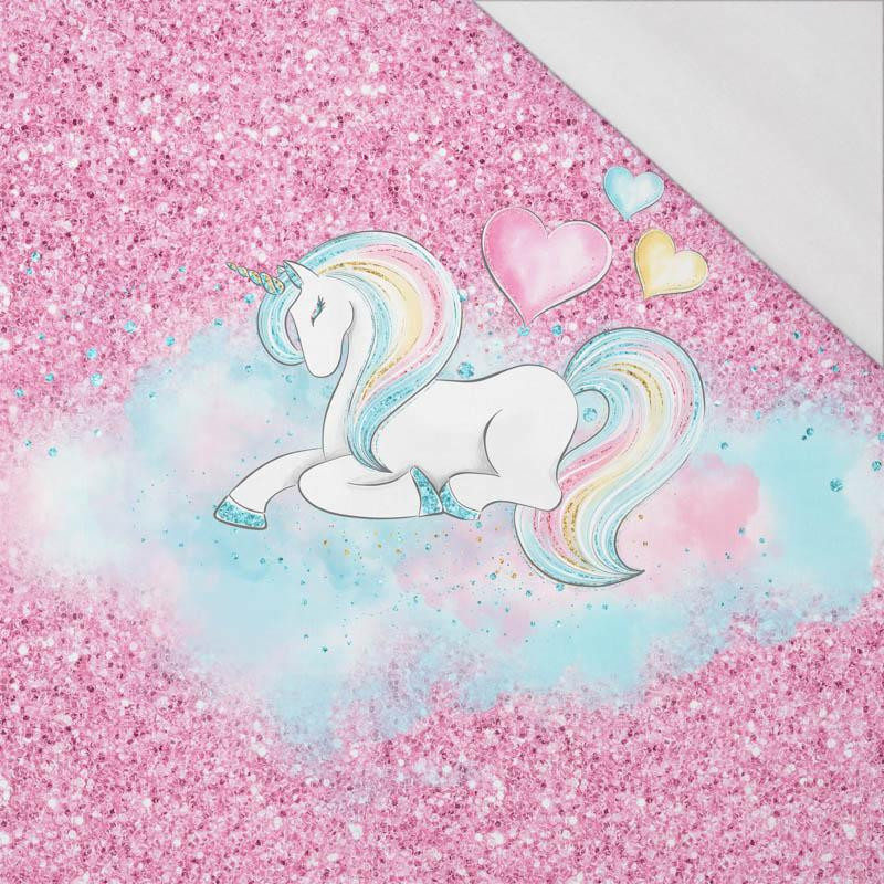 Cute Watercolor Pink Unicorn Baby Pattern TPE Yoga Mat for Workout