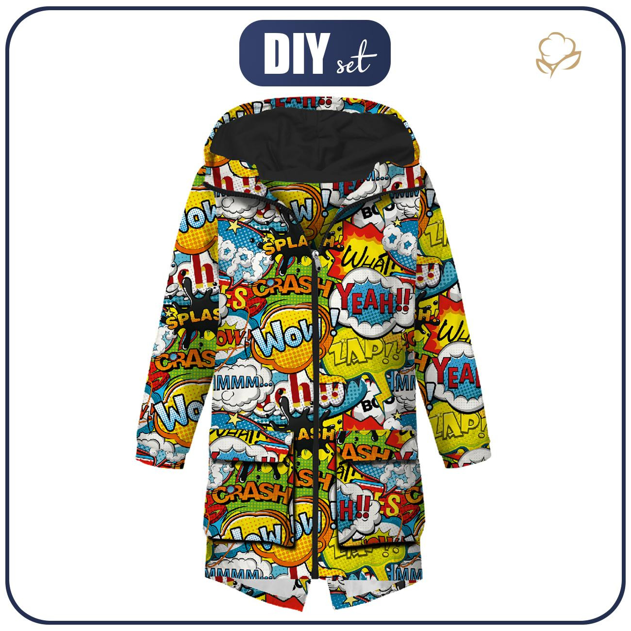 MEN'S PARKA (TOM) - COMIC BOOK - sewing set