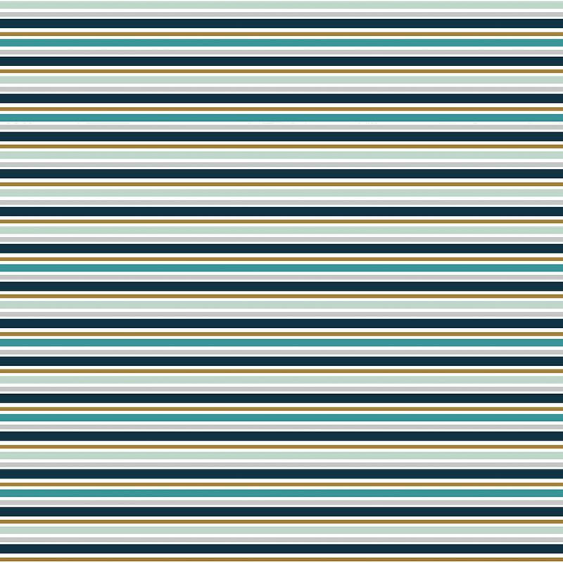 KOALA / stripes - Cotton woven fabric