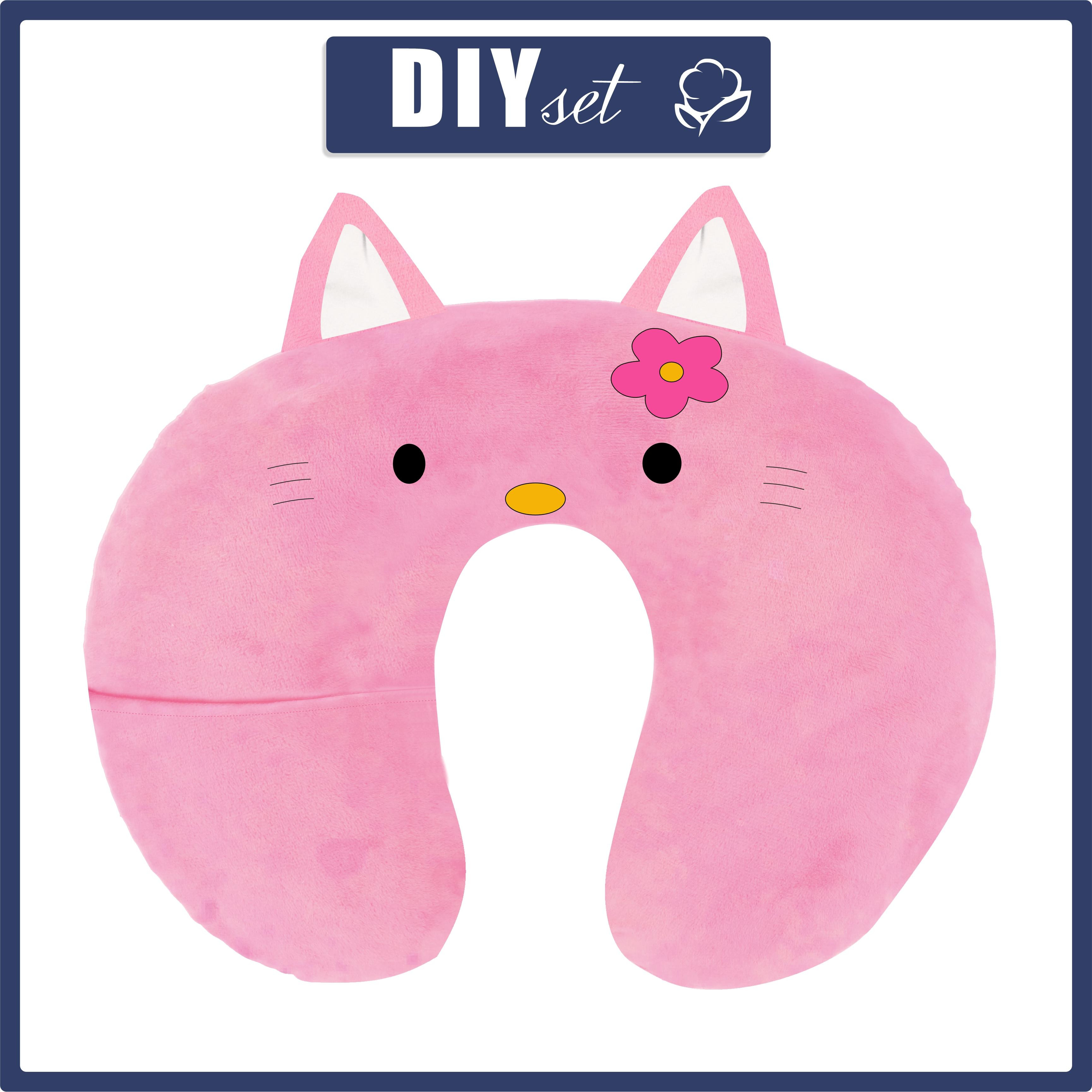 NECK PILLOW - KITTY - sewing set