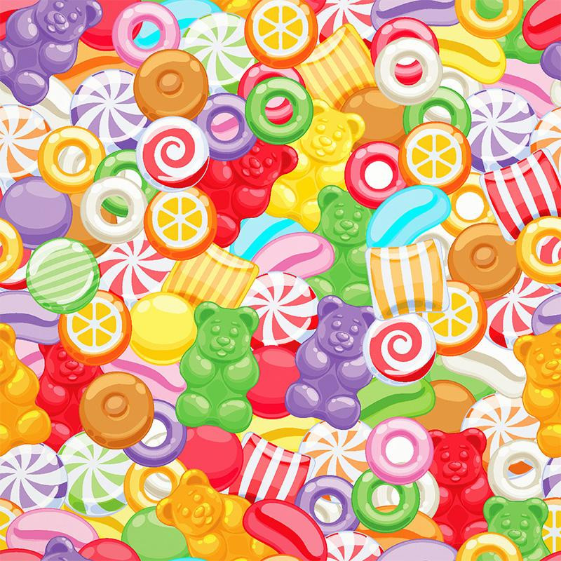 SWEETS - Cotton woven fabric