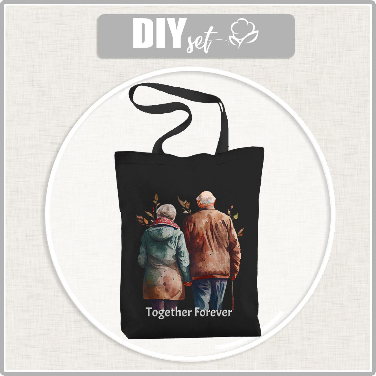 SHOPPER BAG - GRANDPARENTS / together forever - sewing set