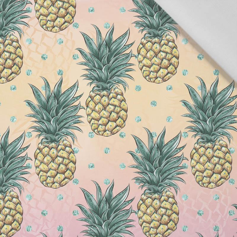 TROPICAL PINEAPPLES - Cotton woven fabric