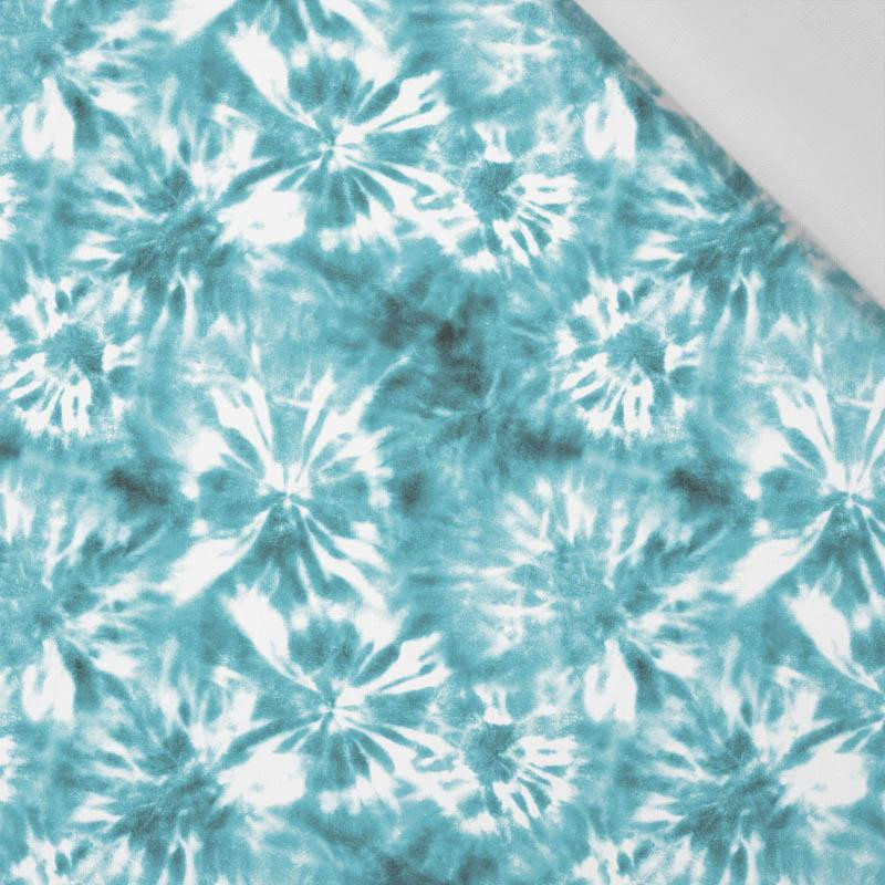 BATIK pat. 1 / sea blue - Cotton woven fabric